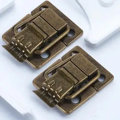 

2Pcs Style Metal Latch Iron Toggle Clasp for Wooden Box Jewelry Case Storage Chest Decorative Box Latch