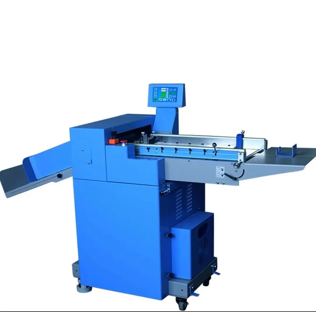 370S Knife Type 370mm Width Automatic Creasing and Perforating Machine Auto-feeding Creasing Machine  With Touch Screen