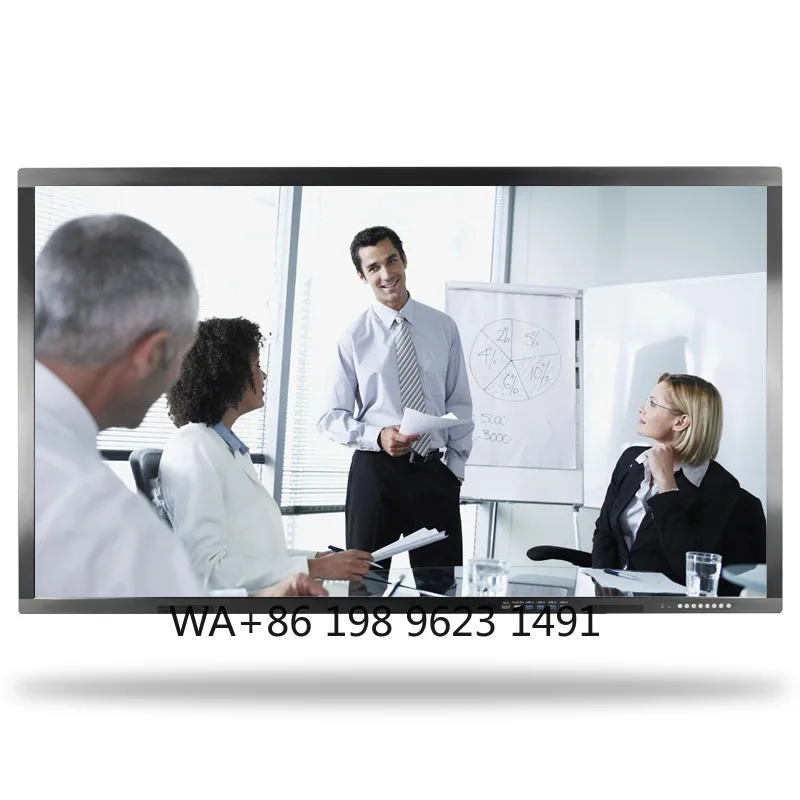 50 Inch Interactive Touch Screen Smart LED Board 4K UHD Flat Panel for Meeting Room Office Education view 4