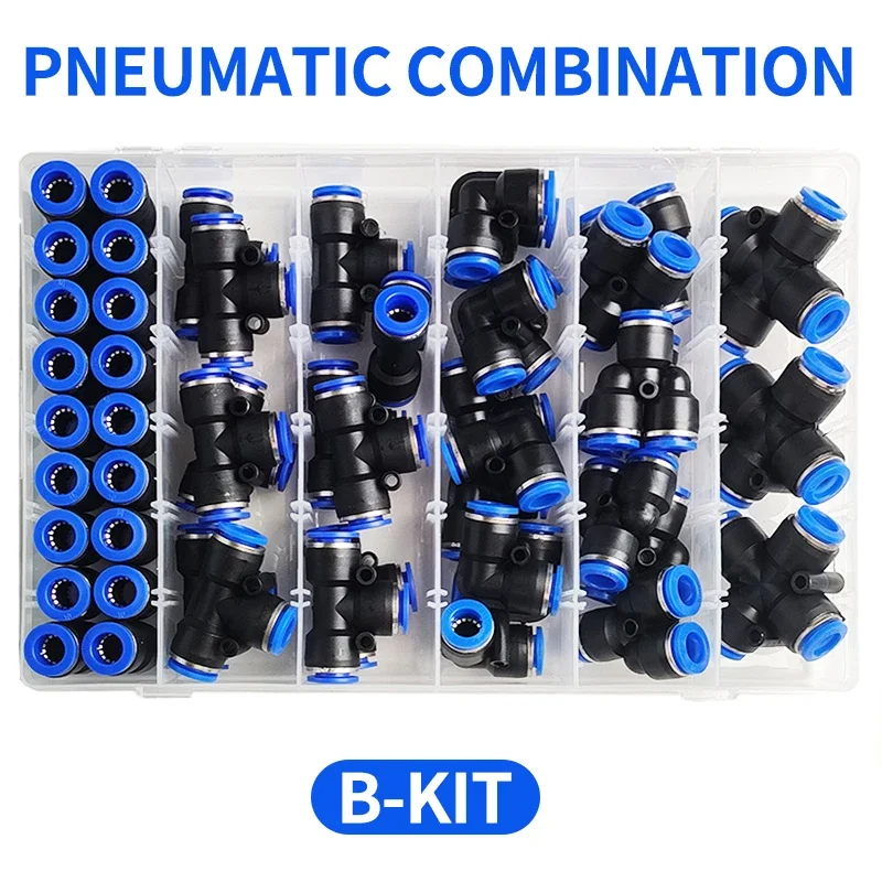 50 PCs Boxed PU-10/PE-10/PZA-10/PY-10/PV-10/PG-10/ Pneumatic Connectors Kit 10mm Outer Diameter of the Hose Pipe Tube Air