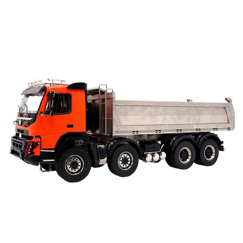 NEW  JDM-161 1/14 8X8 RC Hydraulic Dump Truck Model Third Generation Mud Head Engineering Vehicle Model Toy Gift