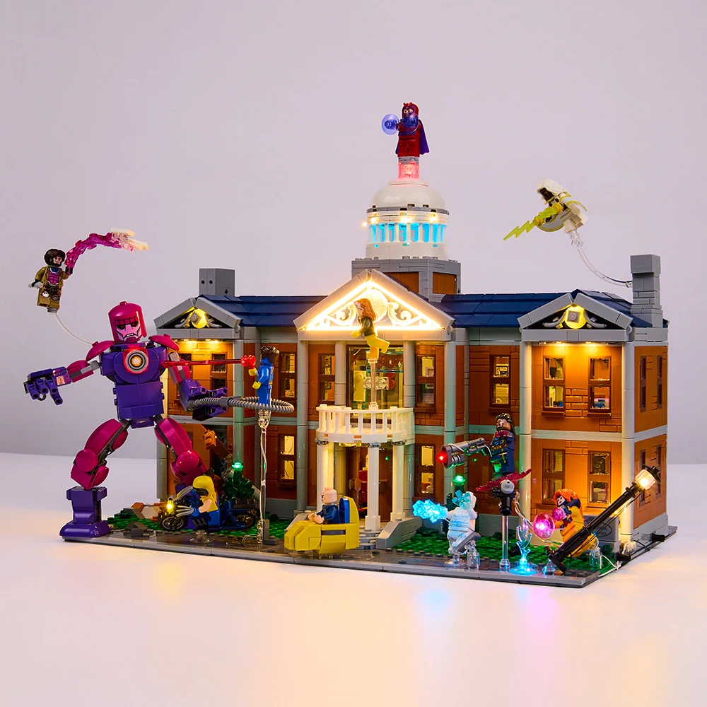 LED Light Kit For X-Men: The X-Mansion 76294 Model (Not Included Blocks)