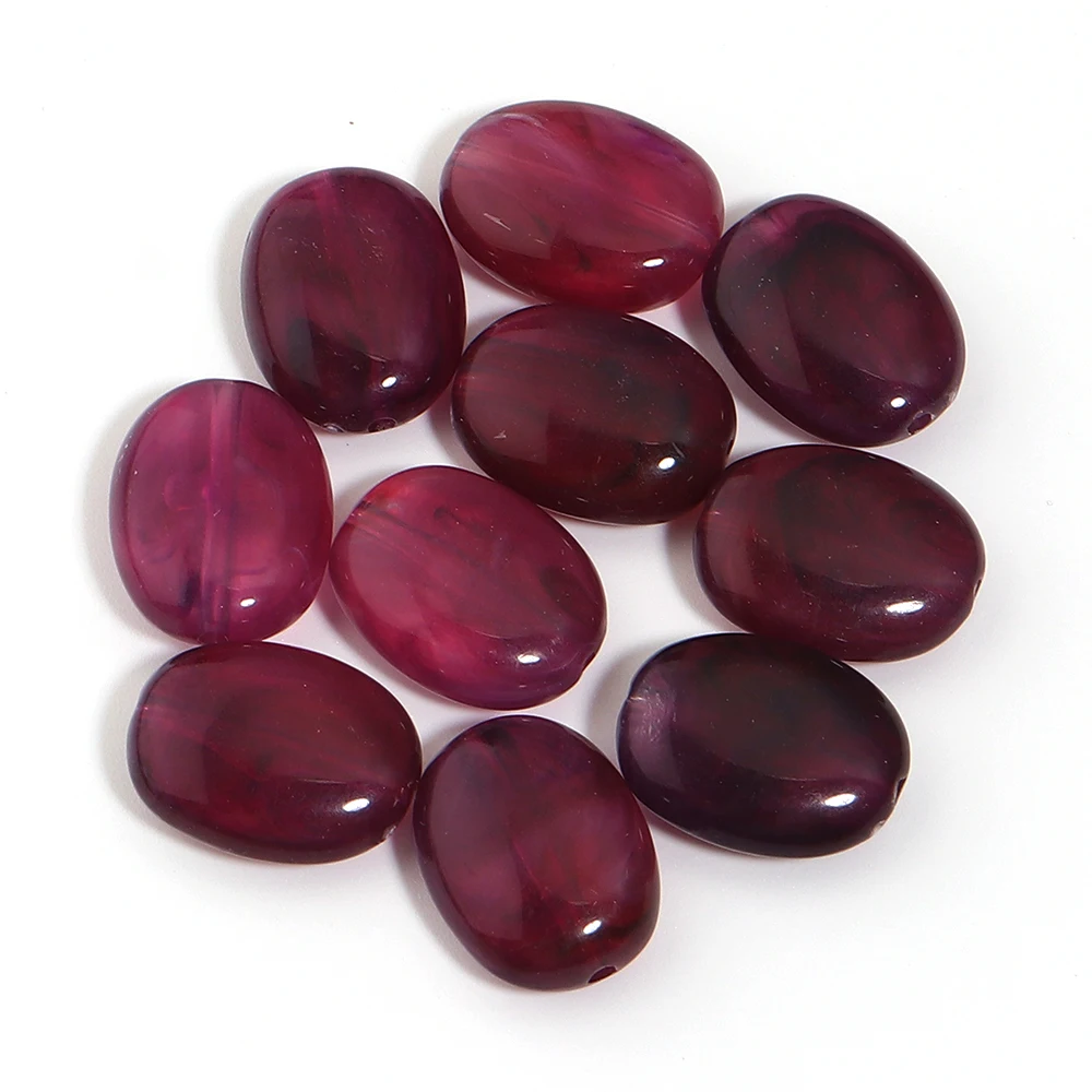 20 Stück 15 x 19 mm zweifarbige ovale Acrylperlen, imitierte Jadesteine, lose Abstandsperlen für die Schmuckherstellung, DIY-Armband, Halskette – Detail 21