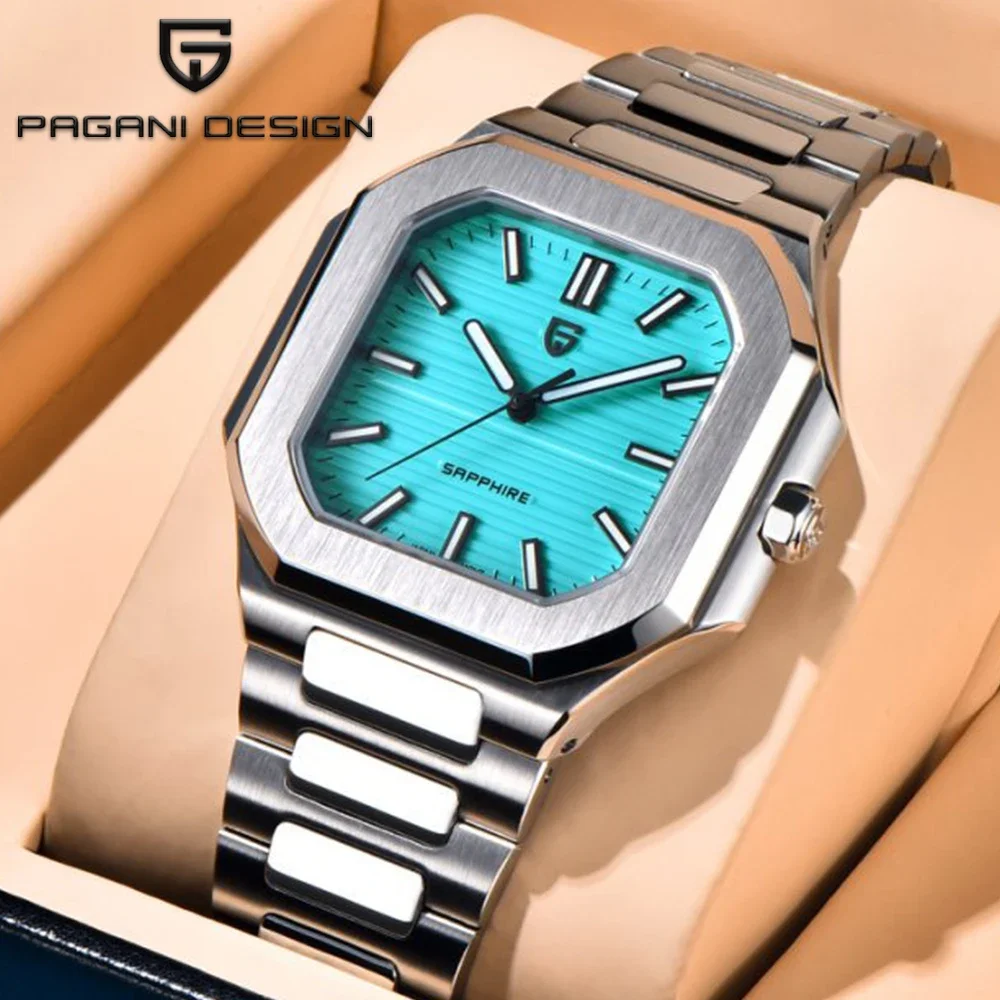 

2025 New PAGANI DESIGN Top Brand Men Quartz Watches Luxury Sapphire Glass AR Coated Business Watch Japan VH31 Luminous Watch Men