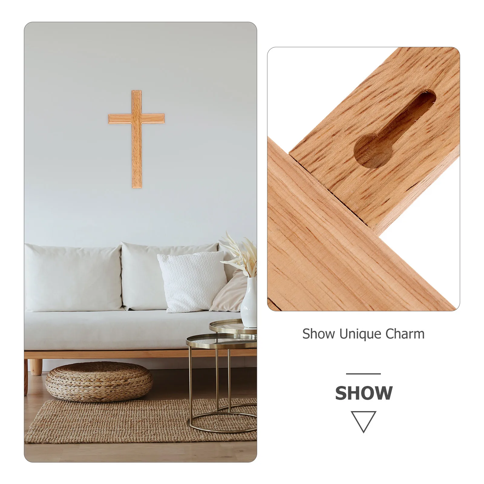 

Decor Small Wooden Wall For Home Catholic Cross Wall Hanging Pendant Wood Cross Ornament Church Decor Festival Party Decoration