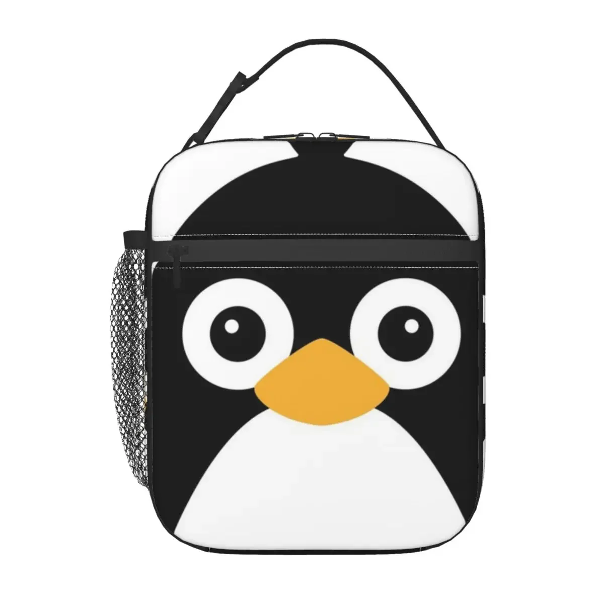 Cute Vector Penguin Insulated Lunch Bag for Women Children Portable Food Boxes Thermal Lunch Box Tote