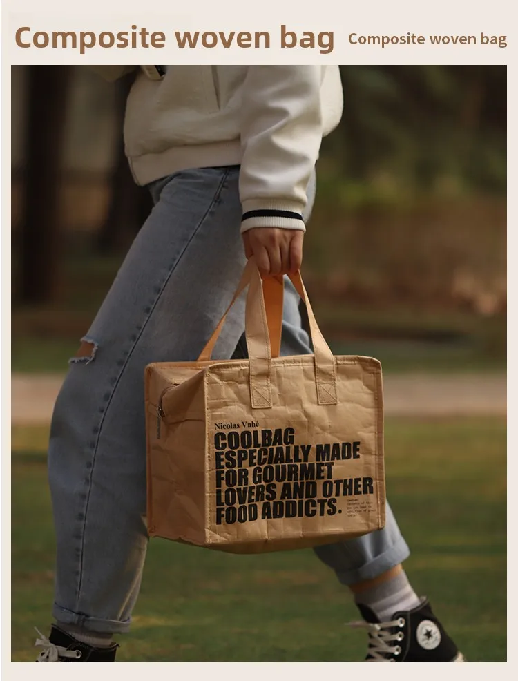 

Большая термосумка для ланча Capaci, студенческая ручная сумка-бенто, сумка для хранения обеда для офисных работников и школьников