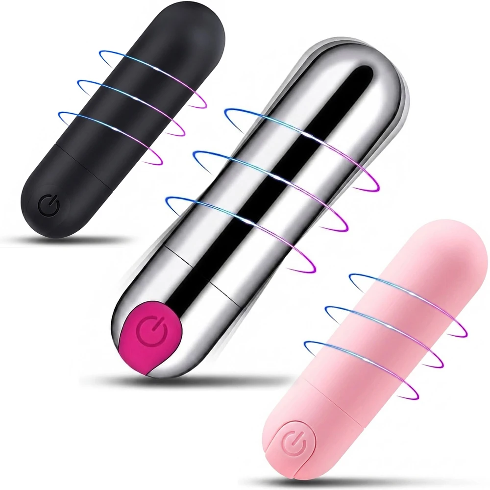 Silicone Bullet Vibrator Female Nipple Clitorals Stimulator Mini Vaginal Anal Massager Fully Waterproof Adult Sex Toys for Women