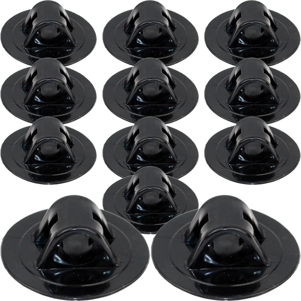 

12 Pcs Canoe Motor Fixing Bracket Mount Kayak Engine Holder Boat Support Black Rubber Inflatable Accessory