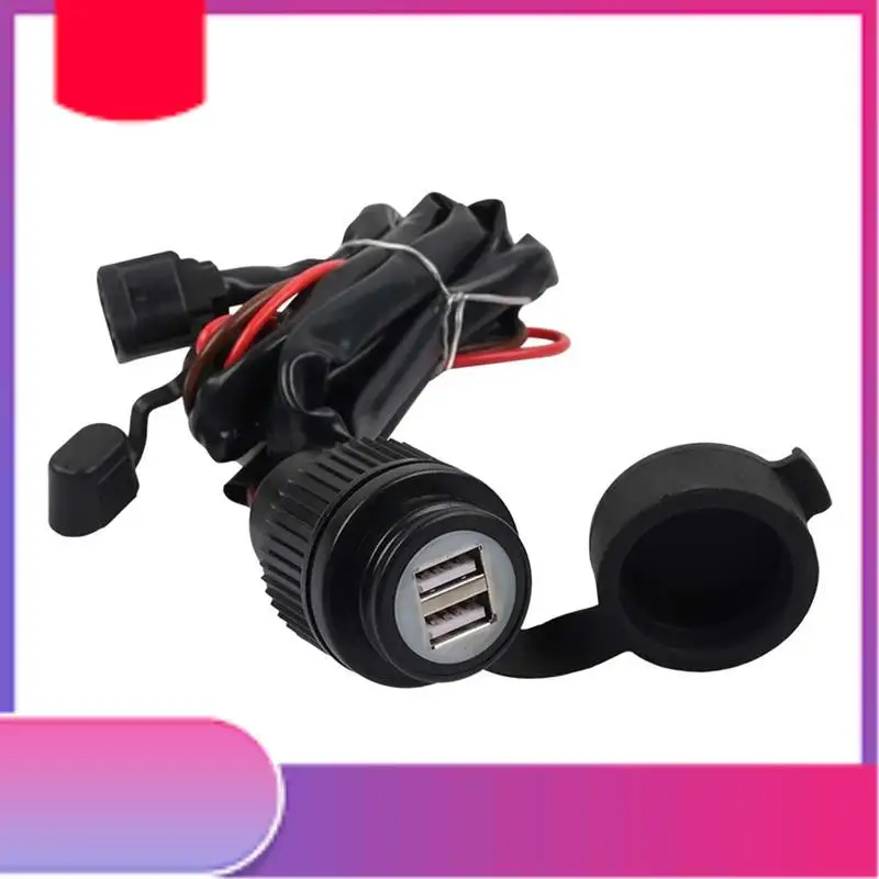 

Аксессуары для мотоциклов, двойная USB-розетка для зарядного устройства, интерфейсная розетка для Honda CRF300L CRF300 L CRF 300L 250L Rally-Y79A