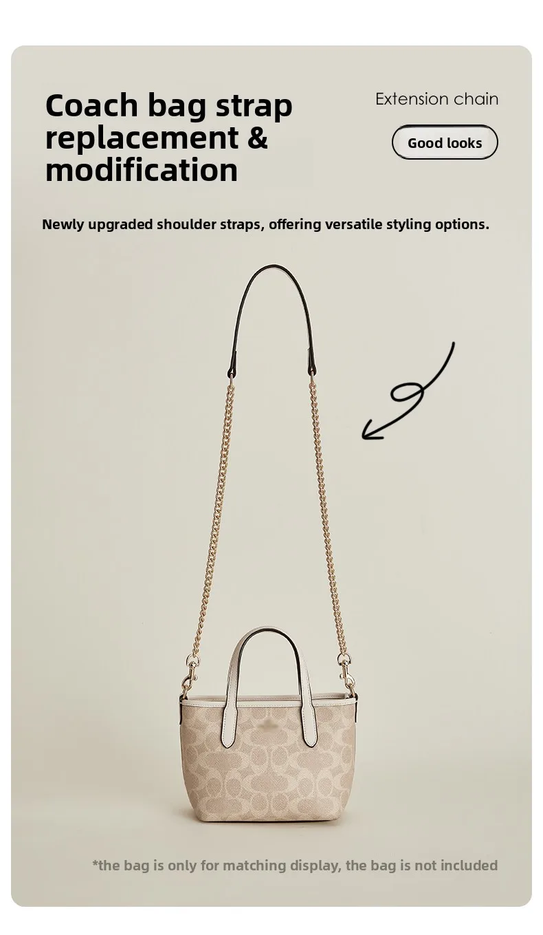 Replacement Crossbody Strap Chain Accessories Compatible With Rowan18 Handbag Shoulder Strap for Coach Boston Purse For Rowan18