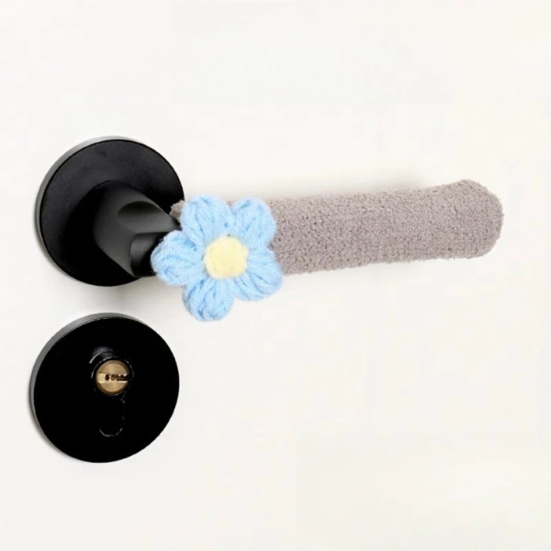 

Door Handle Protective Cover,2pcs, Winter Knitted Version, Anti-collision Lock Pad, Suitable for Entrance Doors, Window Handles