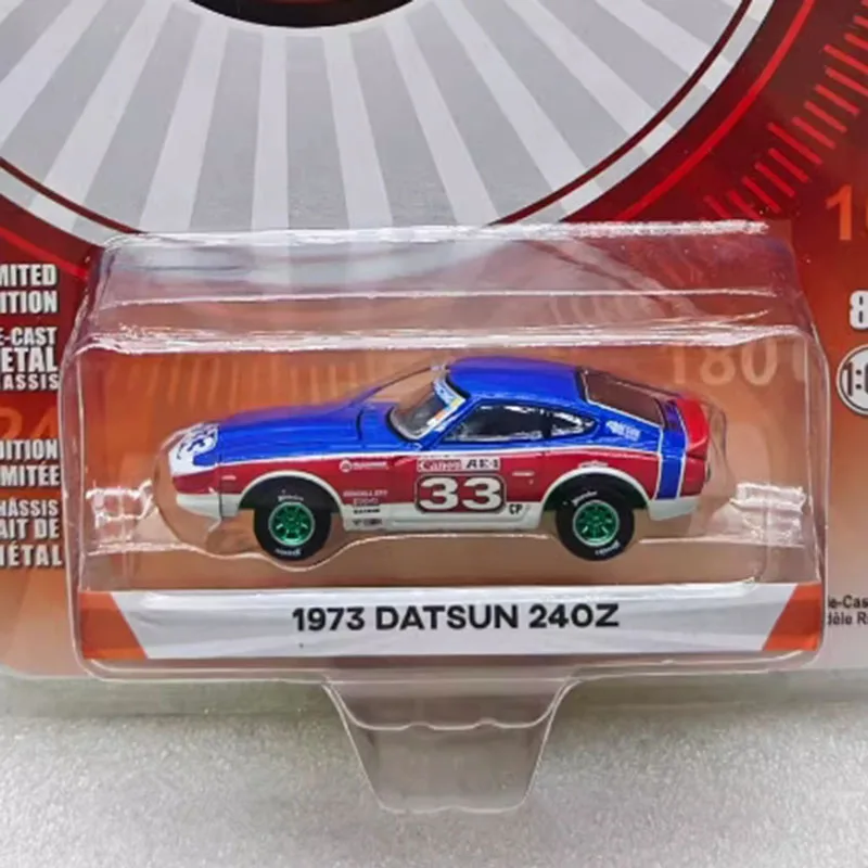 

Литой под давлением Greenlight 1:64 1973 Datsun 240Z и зеленая машина, имитация сплава, модель автомобиля, статическая коллекция, украшенные праздничные игрушки