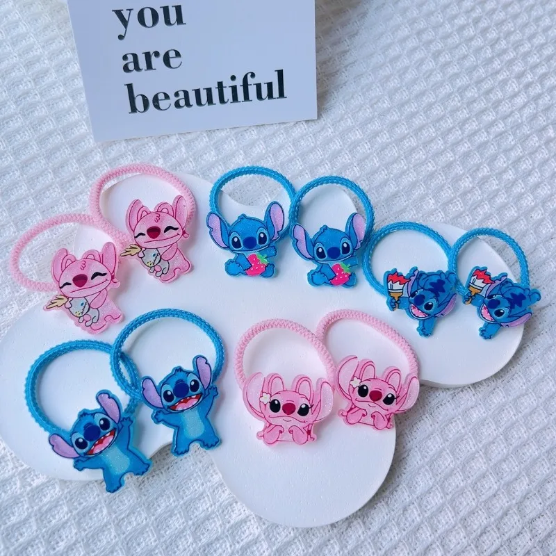 

Disney Lilo & Stitch Anime Hairpin Hair Band Random 1pcs Cartoon Kawaii Stitch Rubber Accessoires Girl Christmas Birthday Gifts