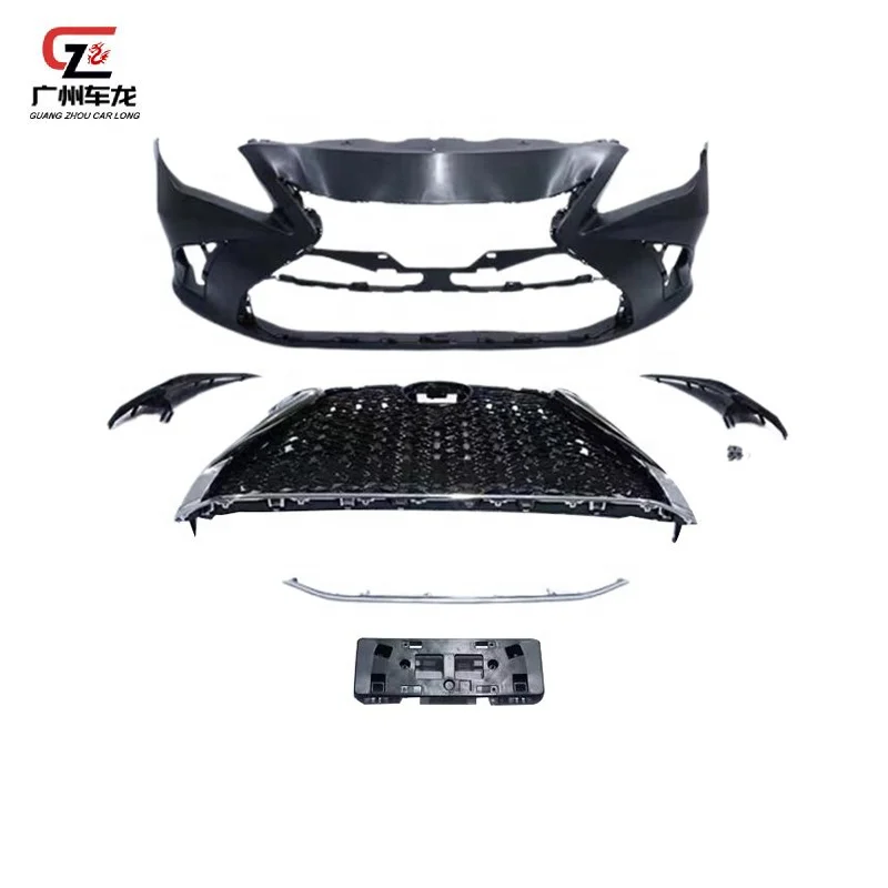 

PP Material Car Bodykit Front Bumper with Grille For Toyota Corolla 2011 2012 2013 To Lexus Style Car Bumpers Auto Exterior Part