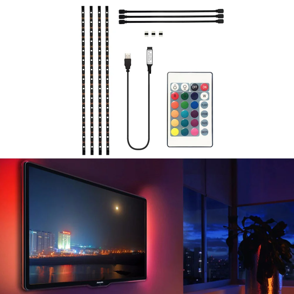 

05m 5050 SMD Rope Light Waterproof Flexible RGB LED Strip Light with USB Control Cable for Closet Outdoor Lighting