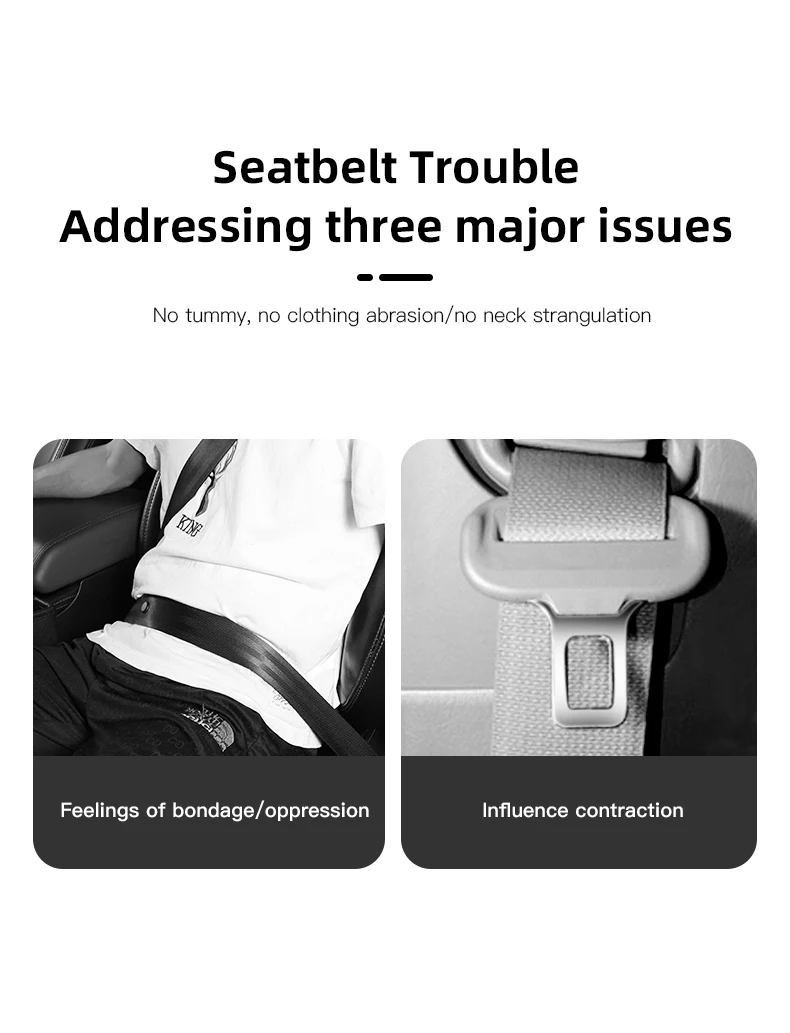 Tumbled Leather Seat Belt Limiter Adjuster Clip Auto Interior For Audi Quattro A3 A4 A6 A5 Q5 A1 Q7 Q3 Q2 Q8 A7 A8 TT S1 SQ5