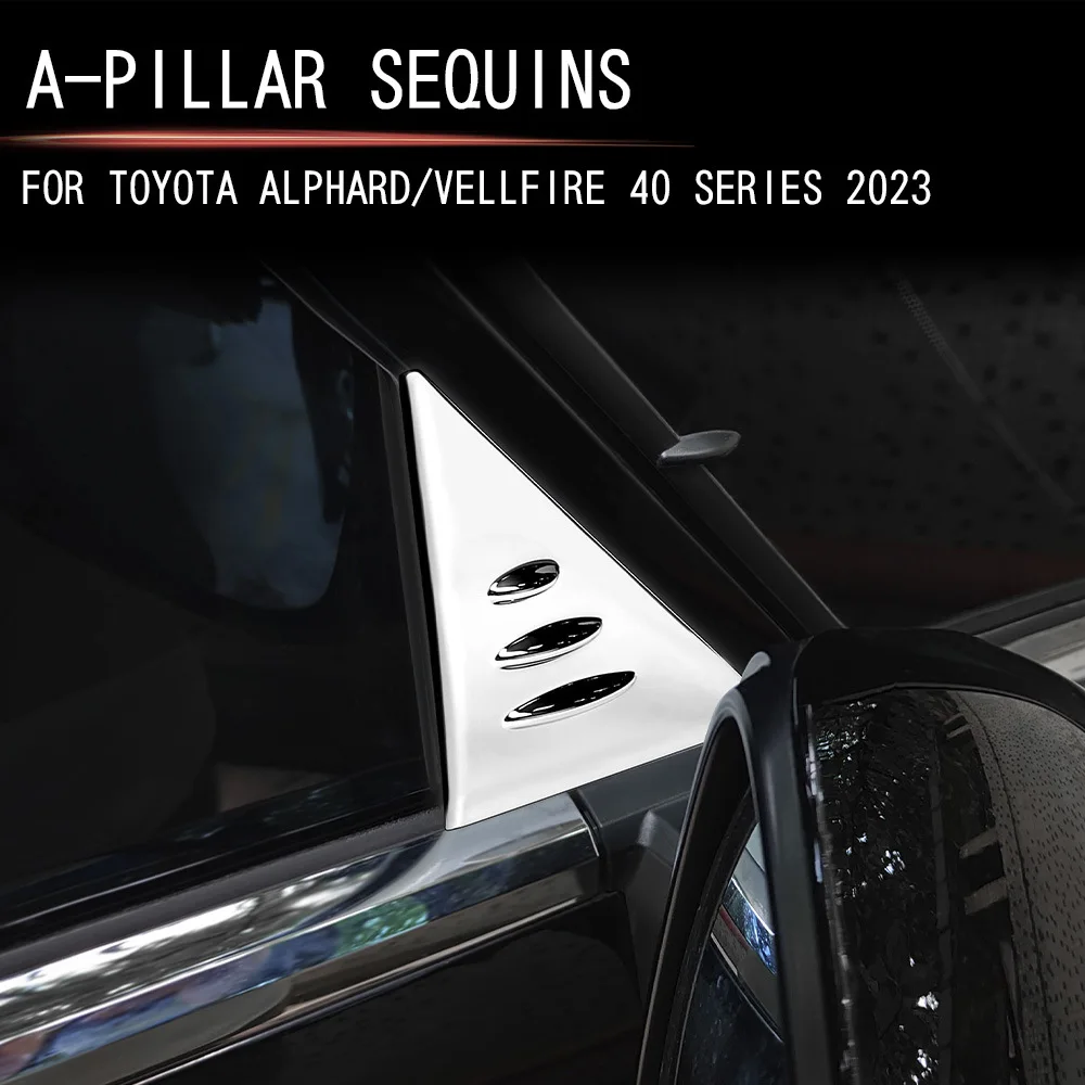

Car Window A-Pillar Trim Strip Modification Product for ALPHARD VELLFIRE 40 Exterior Accessories 2023