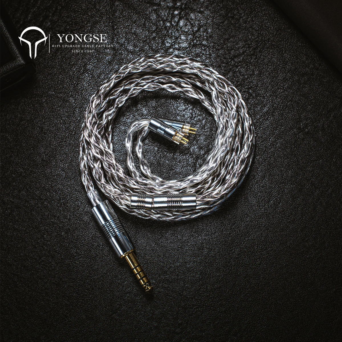 

YONGSE Lunar Earphone Upgrade Cable 7N Single Crystal Copper Lightweight Carbon Fiber Casing