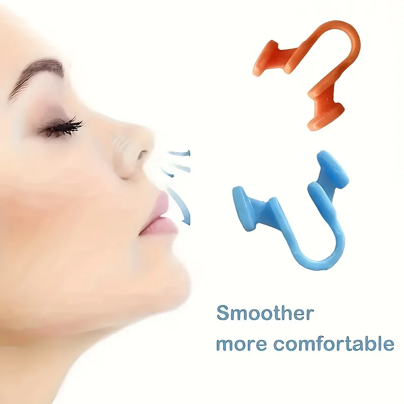 Ultra-light anti-snoring nose clip Mini portable and reusable silicone material Easy to store