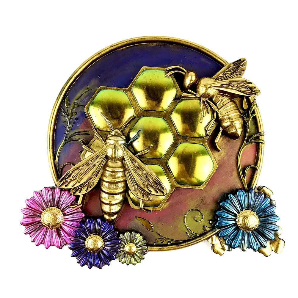 

2Pcs DIY Bee Wall Decor Silicone Mold Flexible Resin Craft Mold for Handmade Wall Hanging Art Silicone DIY Pendant Molds