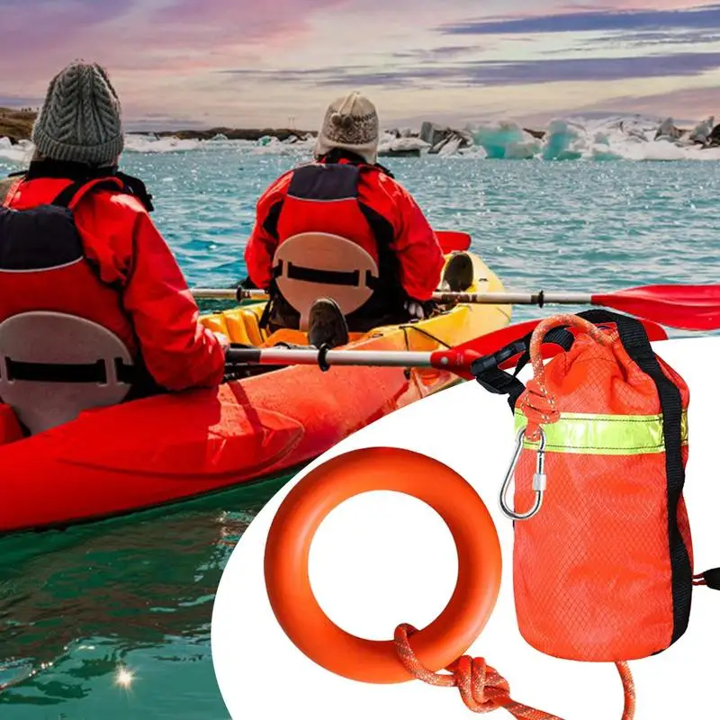 Throw Rope Water Rescue 16m Water Rescue Throw Bag Throwable Rope Professional Rafting Kayaking Rafting Boating Accessories