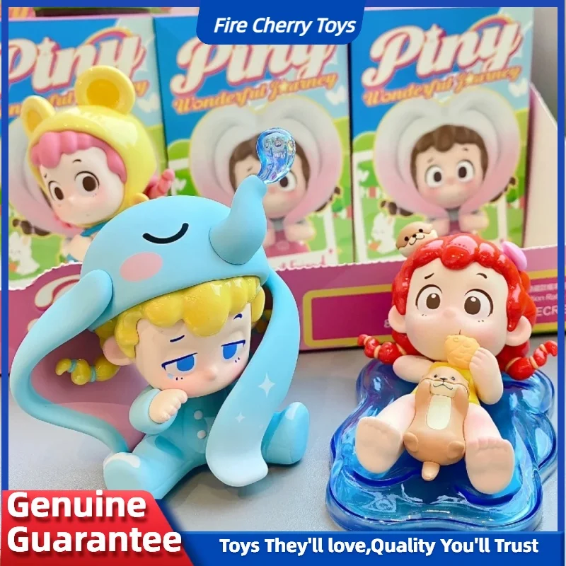 Echte Piny Wonderful Journey Series Blind Box Schattig Meisje Pop Schattig Beeldje Model Speelgoed Tafelblad Display Meisje Verjaardagscadeaus