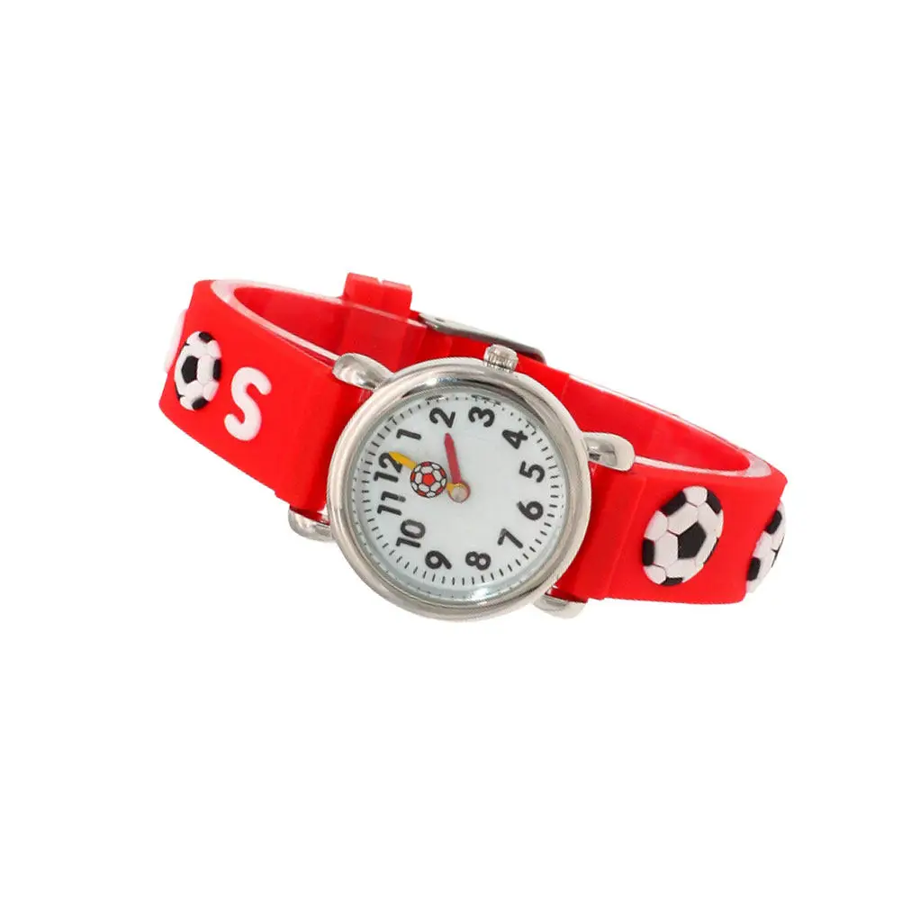 Football Watch Creative Cartoon Theme Comfortable Silicone Band Accurate Quartz Movement Safe Premium Material Lovely