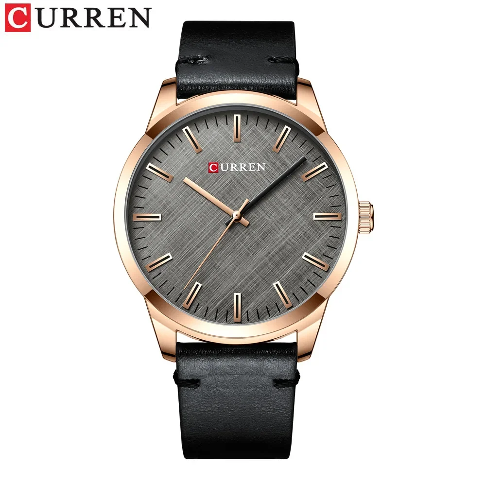 Curren 8386 Men's  Waterproof Quartz Watch Business Men's Watch Fashion Belt Watch