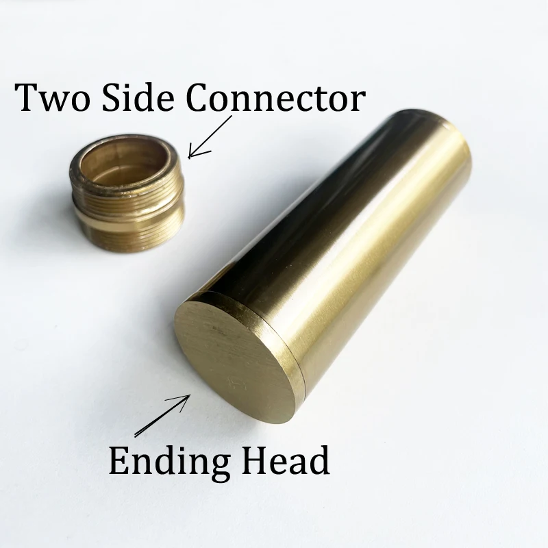 اللون البرونزي Dia38mm أنثى الموضوع أنبوب معدني مجوف ، أنبوب أسنان داخلي مزدوج الرؤوس لملحقات الإضاءة #5
