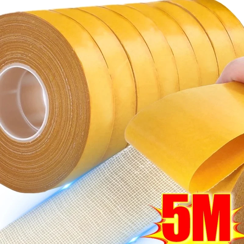 

Double Sided Cloth Base Tape Strong Fixation Translucent Mesh High Viscosity Grid Carpet Adhesive Tape Traceless Packaging Tapes