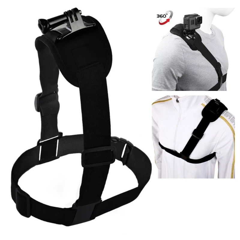 M2EC For Go Accessoies Chest Backpack Shoulder Body Chest Strap Mount Photographic Stabilization for Go 5/6/7/8