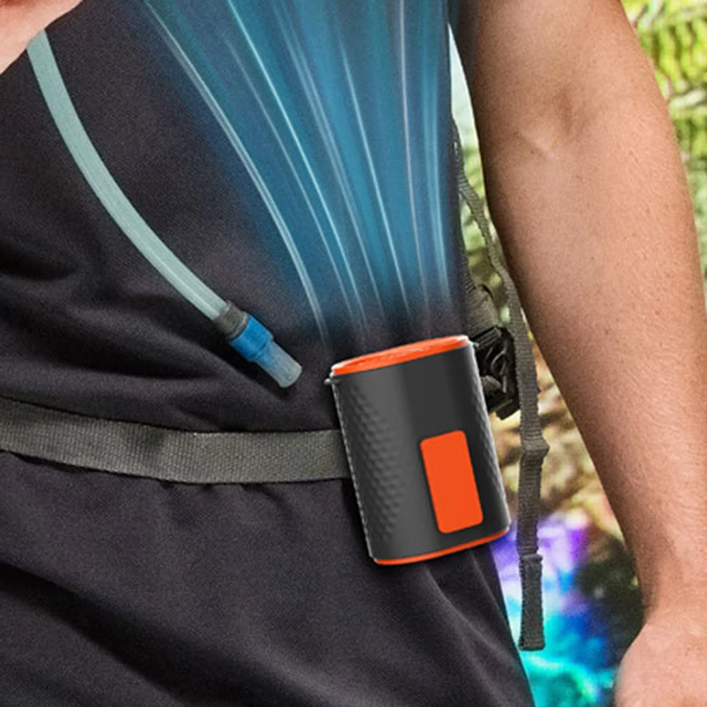 For Travel Friendly Portable Neck Fan Lightweight Wearable Air Cooler Rechargeable 3000 mAh Battery Five Speeds
