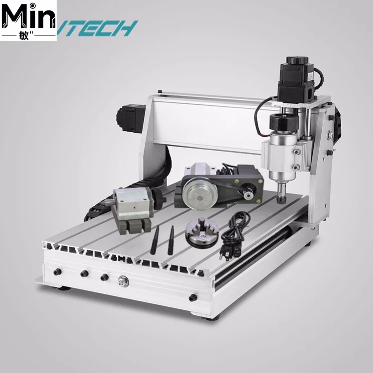 UTECH Portable Mini 3040 800W 1500W 2200W 3 Axis Ball Screw CNC Router Machine for Woodworking