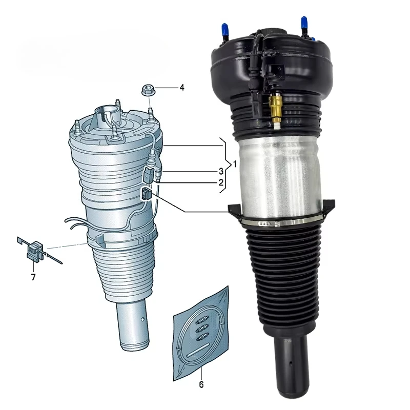 

A8 D4 4H S8 quattro Front with ADS Oe Strut Air Suspension Shock Absorber 2011-2018 for Audi 4H0616039AP 4H0616039AQ 4H0616039AR