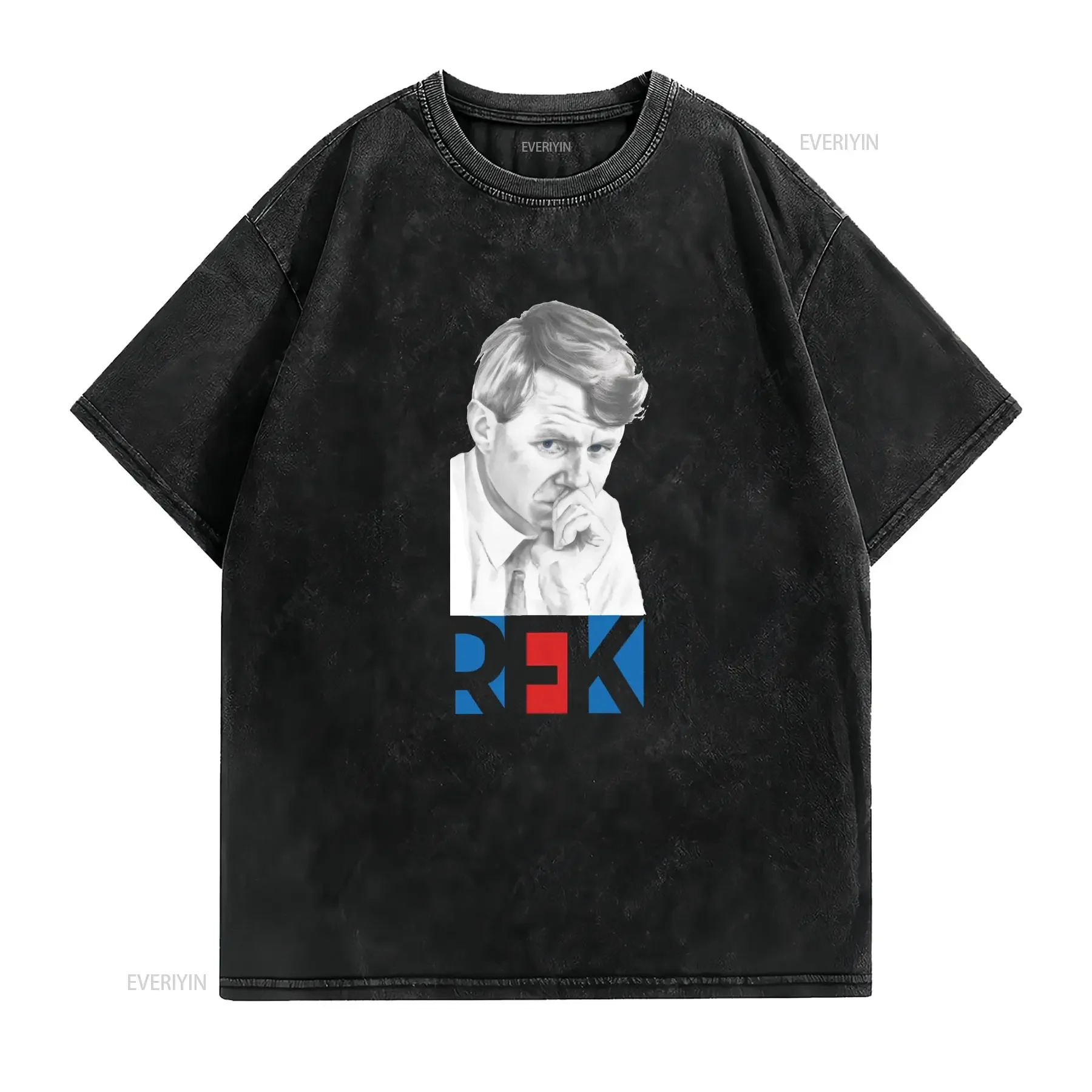 Robert F Kennedy T Shirt RFK PortraiT vintage Washed graphic Breathable Top For Everyday Wear Slightly Unisex Stretched Casual