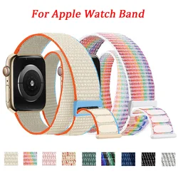 Nylon Loop For Apple Watch Band 44mm 45mm 49mm 40mm 41mm 42mm 46mm Armband/Ankle Bracelet iWatch Series 10 9 8 Se Ultra 2 Straps
