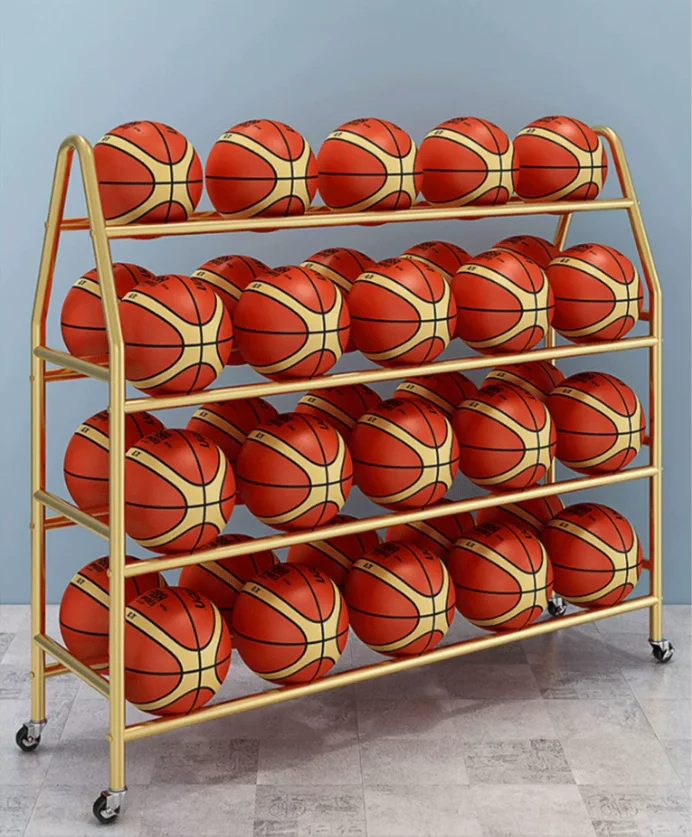 Basketball storage rack, kindergarten ball rack, children's basketball frame, football rack