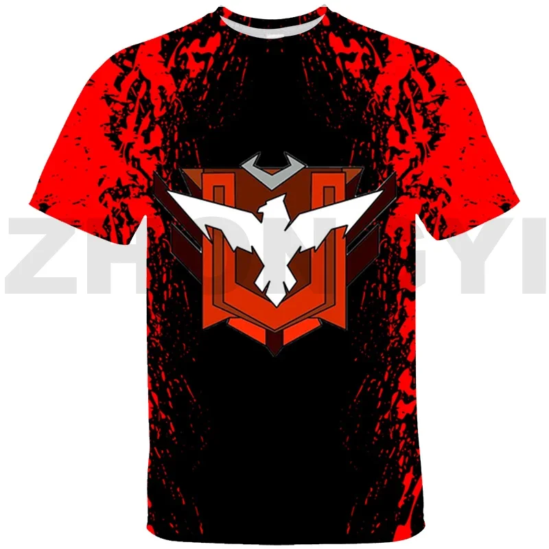 2024 Summer Hot Game Play Fire Arena 3D Printed Men's T-shirt Children's Top Large Size Loose Comfortable Breathable Top