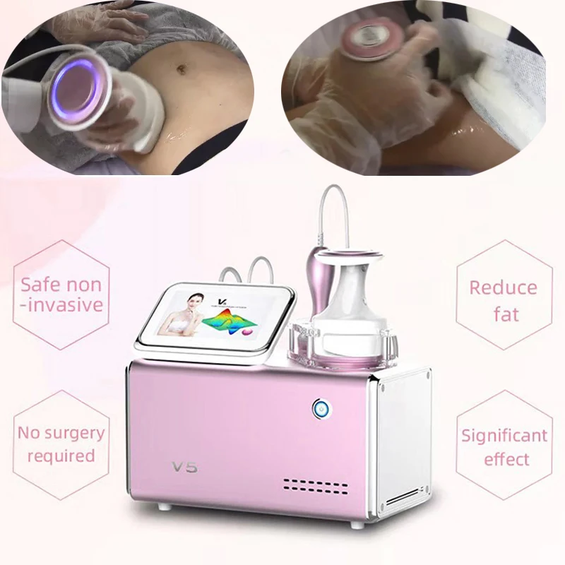 

V5 RF Slimming Face Lifting Machine Skin Tightening Body Weight Loss Beauty Equipment with 2 Handles