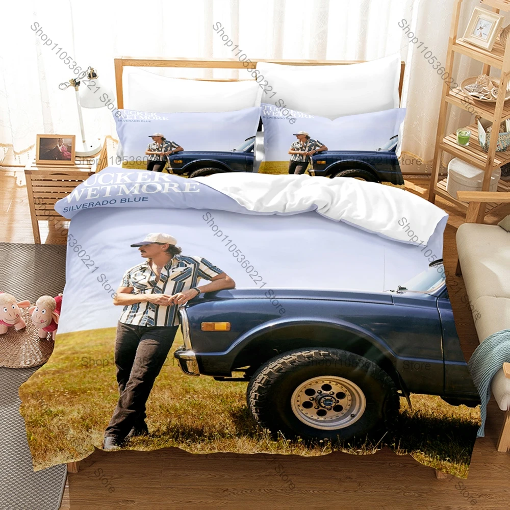 Cool Country Pop Star Bedding Set 3Pcs Tucker Wetmore Exquisite Photo Print Stylish Home Decoration For Music Collectors
