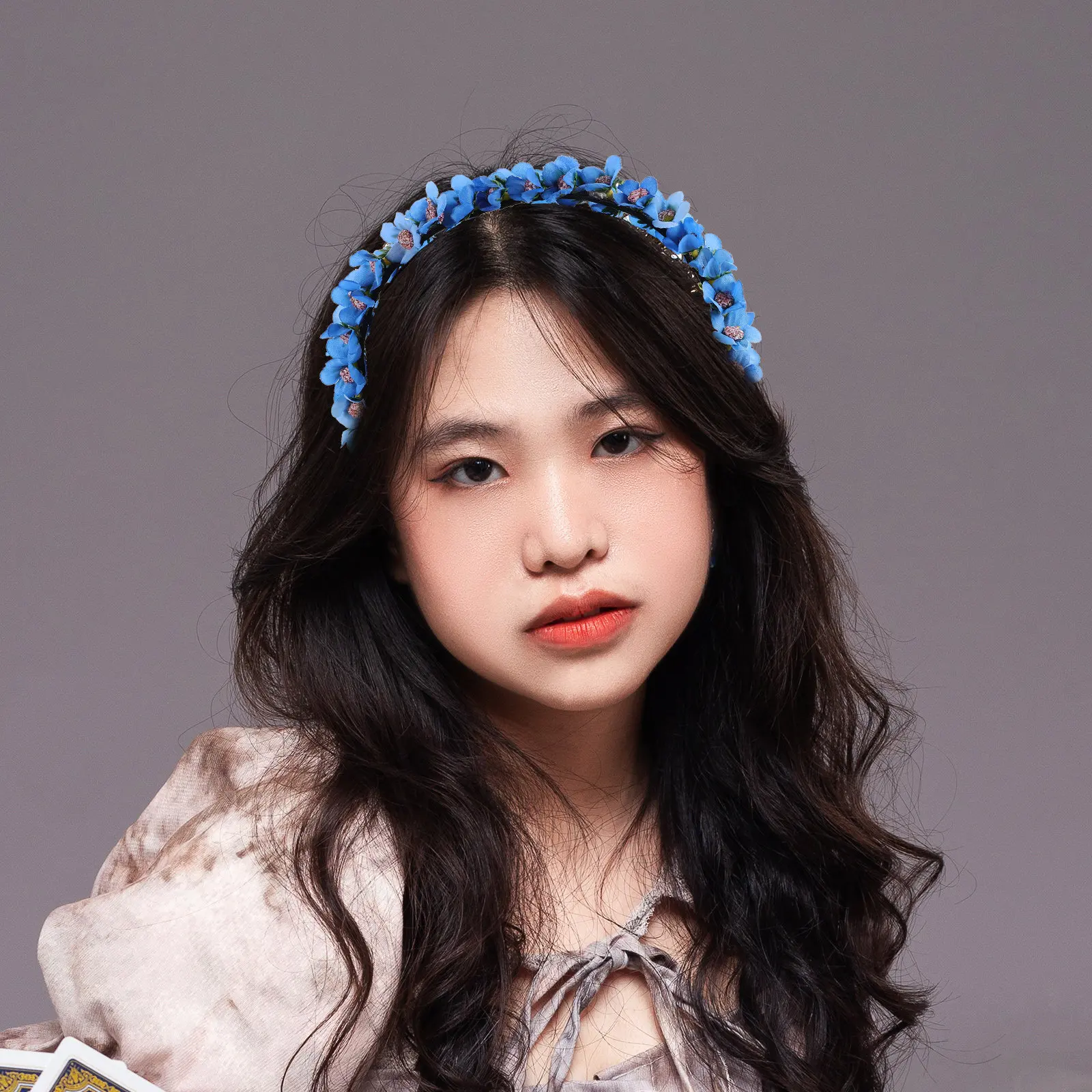 

Цветочная повязка на голову для женщин: легкая, романтичная, с цветочным узором, венок для волос, для невесты, подружек невесты, на свадьбу, фестиваль, вечеринку в саду