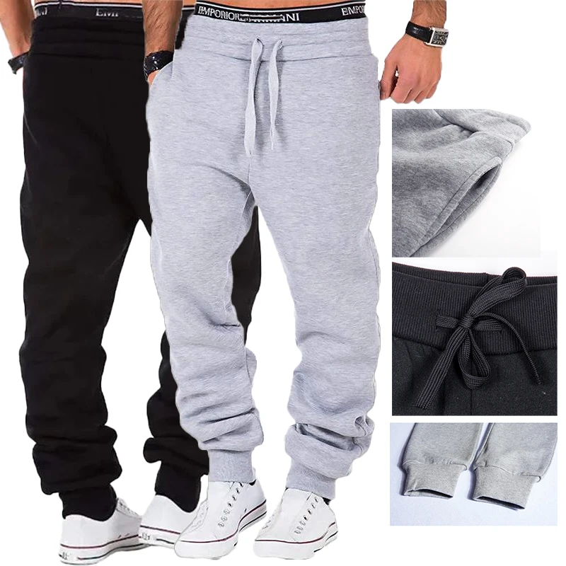 

Fashion casual solid color jogging pants Men's fitness pants Outdoor sports pants Running pants Men's pants S-4XL