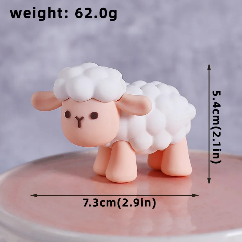 Farm Animal Cake Toppers Barnyard Themed Cake Decor Mini Sheep Horse Cow Pig Cake Toppers Farm Animal Baby Shower Birthday Decor