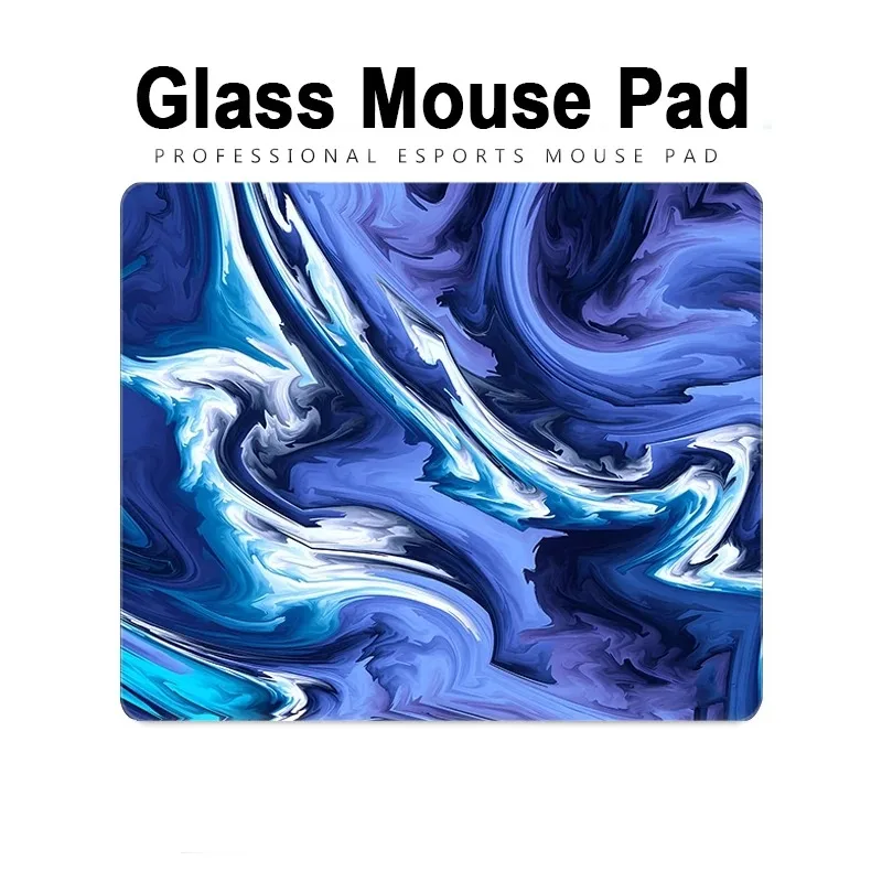 

Halation Gradient Photovoltaic Glass Mouse Pad Tempered Upgrade Smooth FPS Game & Office Specific Mousepad Pc Laptop Desk Mat