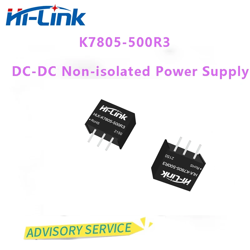 Hi-Link New 10pcs K7805-500R3 Ultra-wide Voltage Input ±5V  DC-DC Non-isolated Power Supply Module Regulated Output Protection