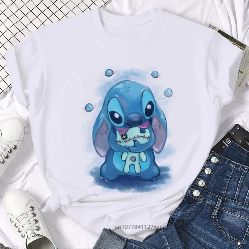 Neue Street Dance Kostüm Cartoon Anime Rundhals Lose Druck Muster Kurzarm T-shirt für frauen Casual Street Dance Top