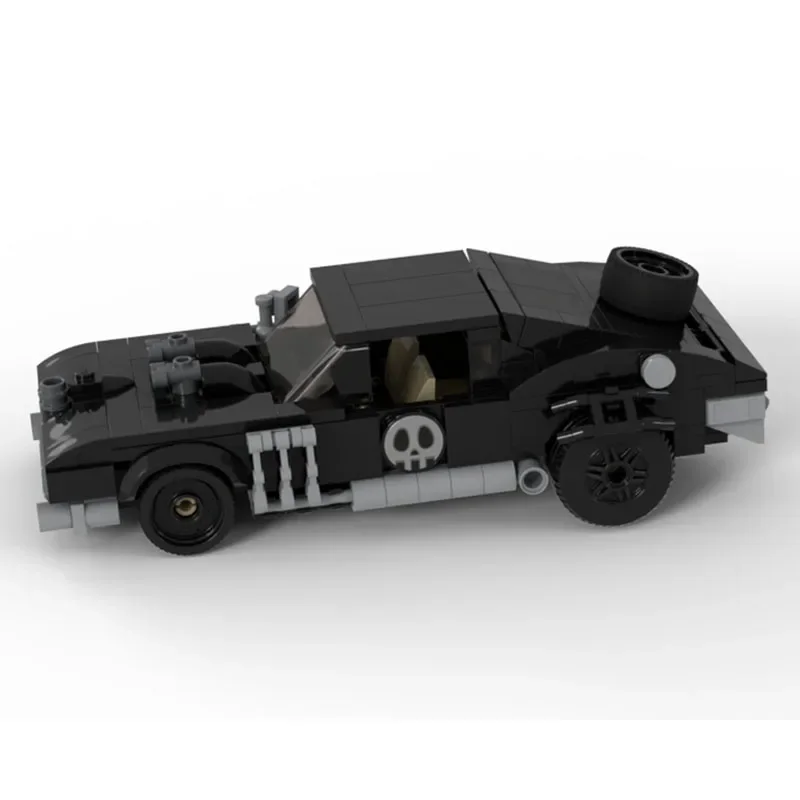 MOC-201421 نموذج مكعبات بناء سيارات سباق السيارات السوداء المميزة الحضرية الجديدة، 295 قطعة، هدية عيد الميلاد والكريسماس الإبداعية للأولاد #1