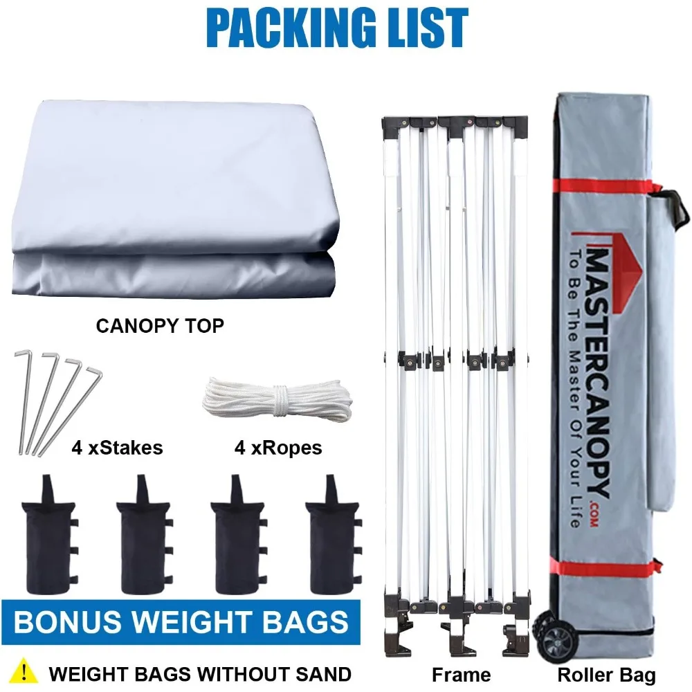 Barraca pop-up de grau comercial 10x20 para abrigo externo instantâneo em branco