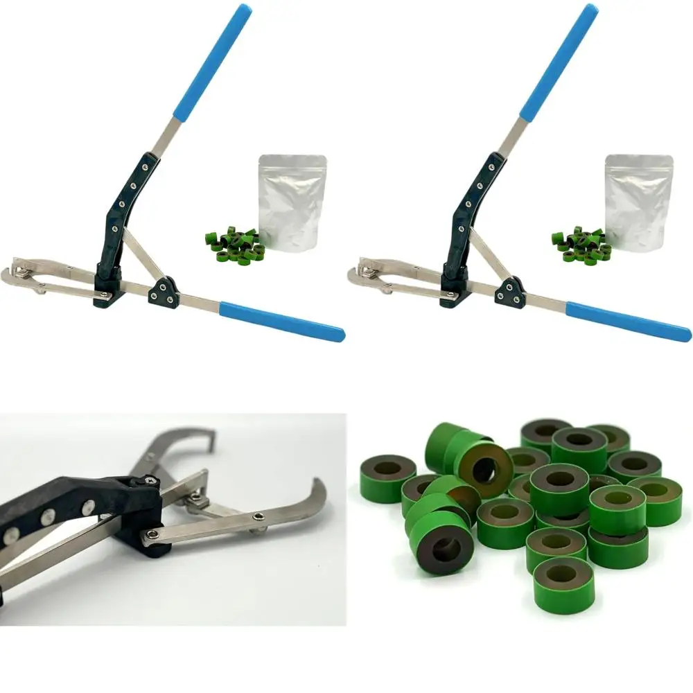 

Large Castration Elasticator Tool, 25 Bands, Effective for Bulls, Calves, Goats, Sheep, Horses and More
